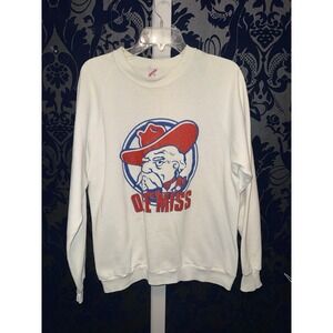 VINTAGE Ole Miss Rebels College Sports Sweatshirt XL (15)